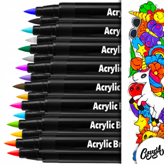 Akrylový popisovač rôznych farieb Rawmark 18 ks.